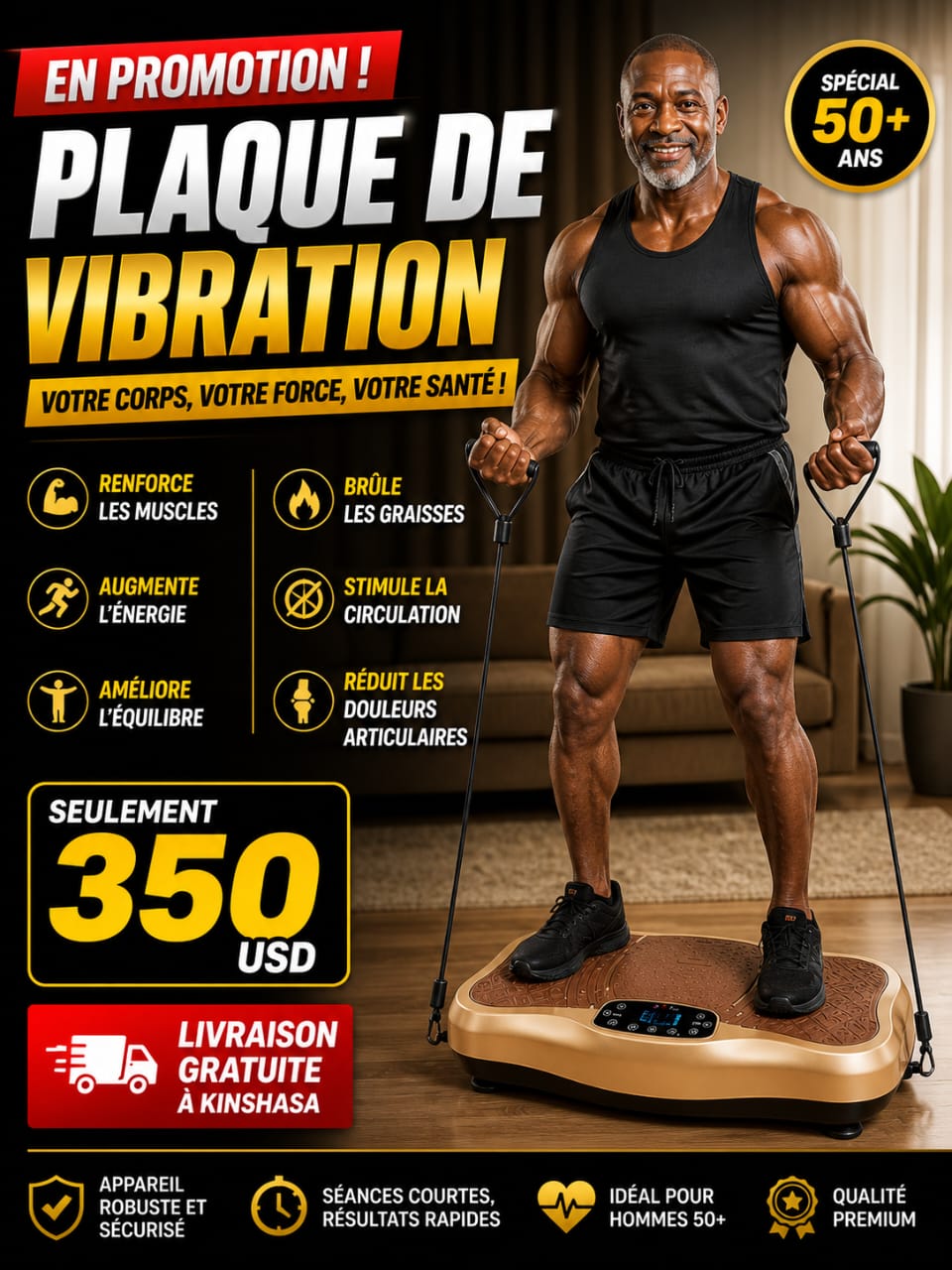 plaque de vibration