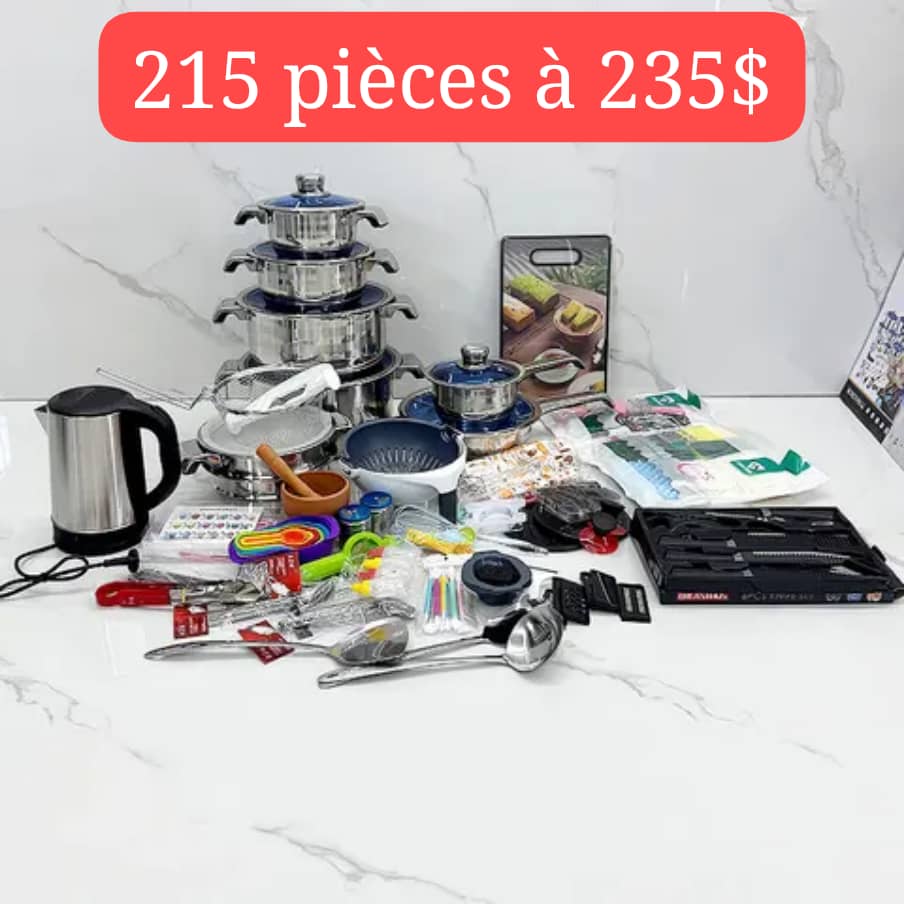 SET CUISINE 215 PIÈCES – 235 $ 🔥