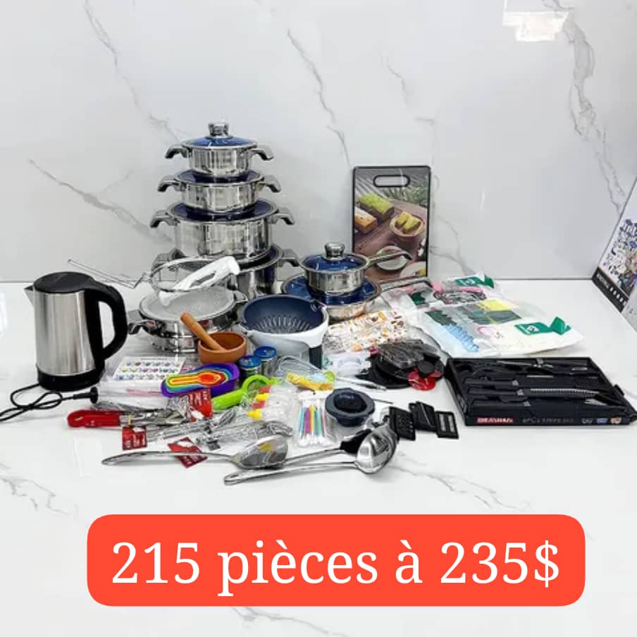 SET CUISINE 215 PIÈCES – 235 $ 🔥