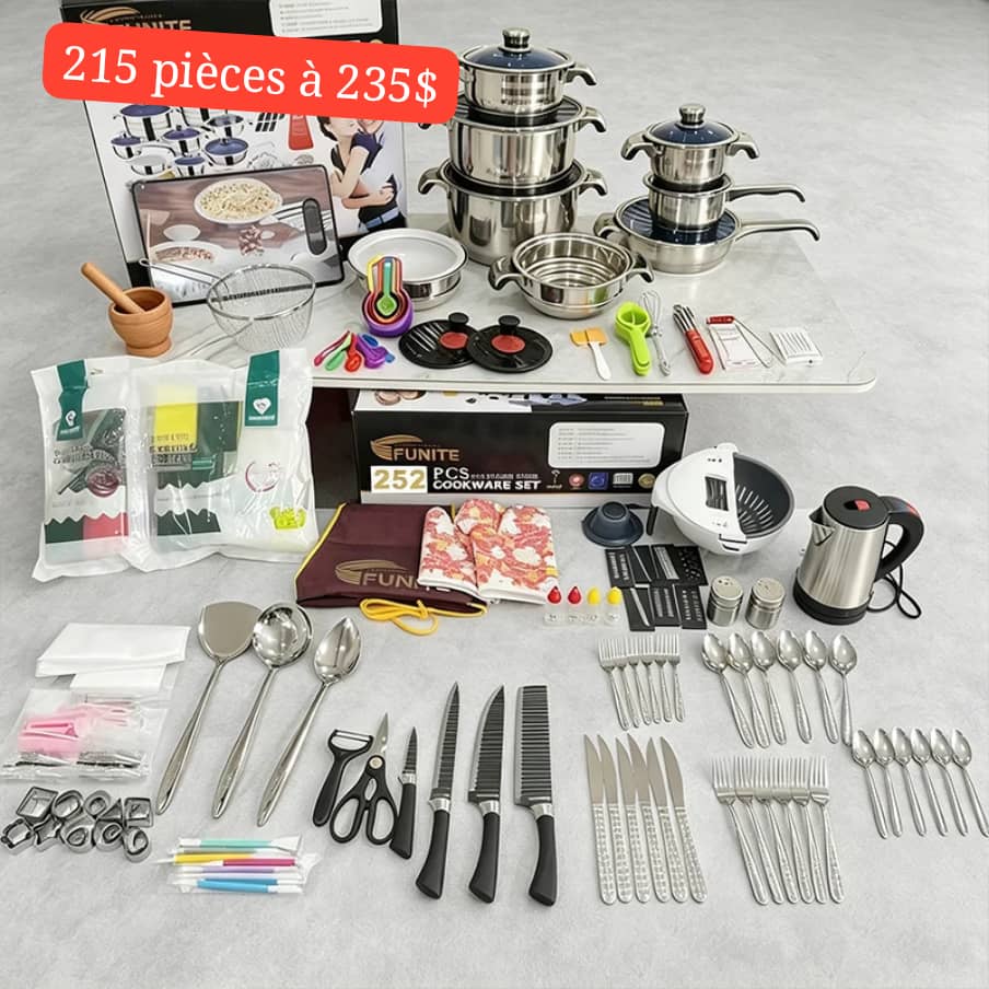 SET CUISINE 215 PIÈCES – 235 $ 🔥