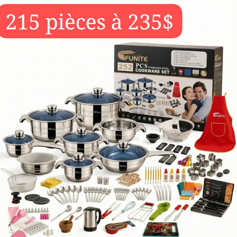 SET CUISINE 215 PIÈCES – 235 $ 🔥