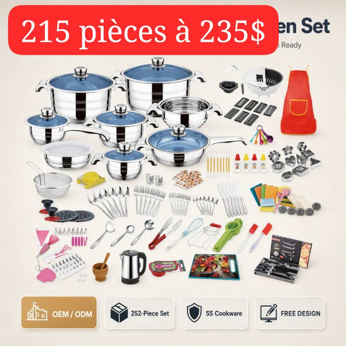 SET CUISINE 215 PIÈCES – 235 $ 🔥
